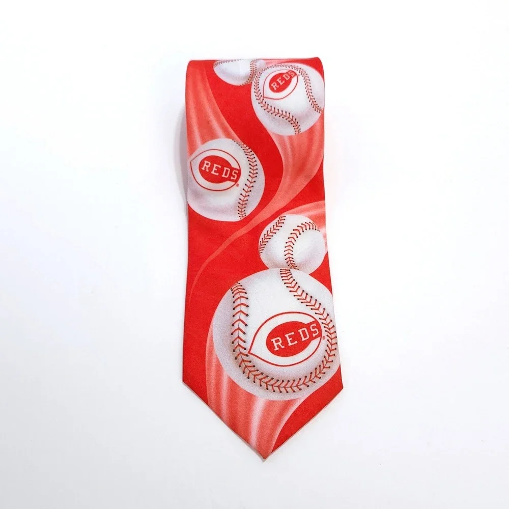 Ralph Marlin Cincinnati Reds MLB Baseball Neck Tie Vintage 1994